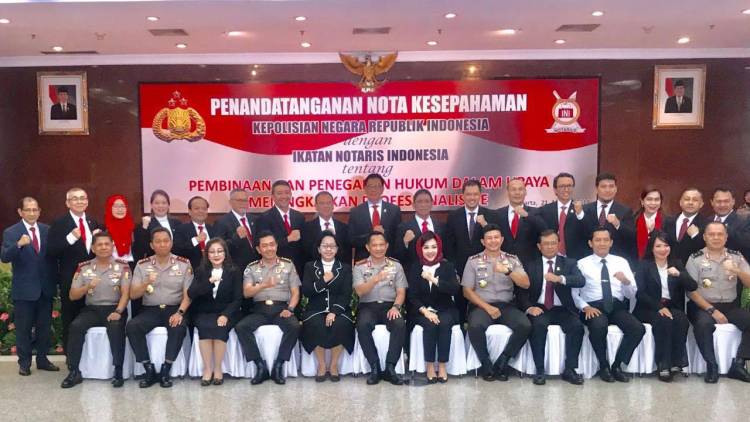 Polri dan Ikatan Notaris Indonesia Perpanjang MoU